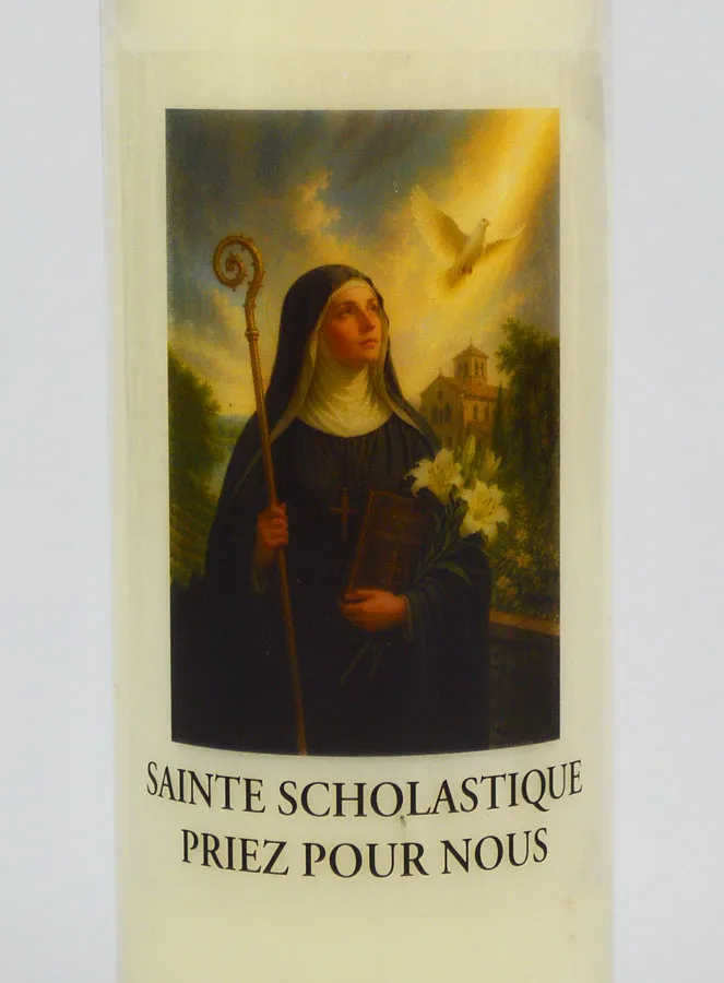 Novenenkerze zur Heiligen Scholastika (pic 3)