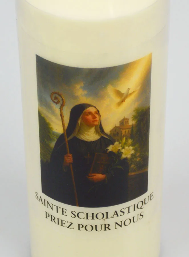 Novenenkerze zur Heiligen Scholastika (pic 4)