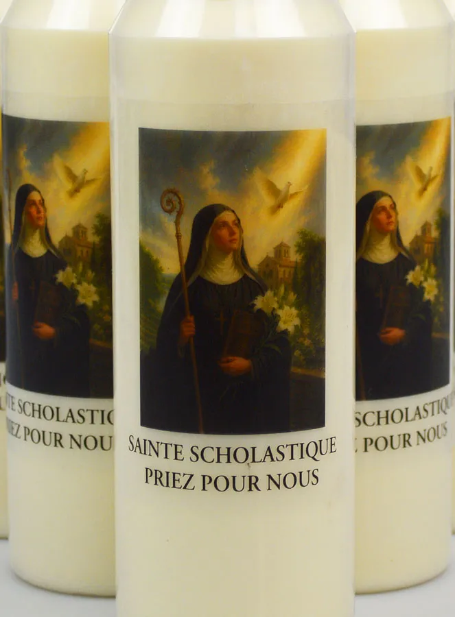 Set 10 Novenenkerzen zur Heiligen Scholastika (pic 3)