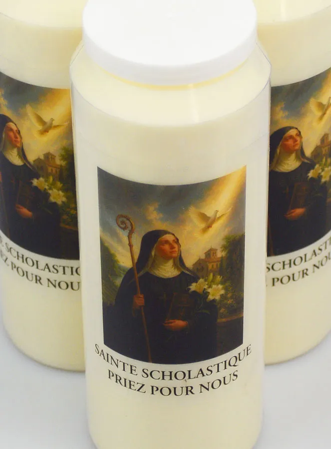 Set 10 Novenenkerzen zur Heiligen Scholastika (pic 4)