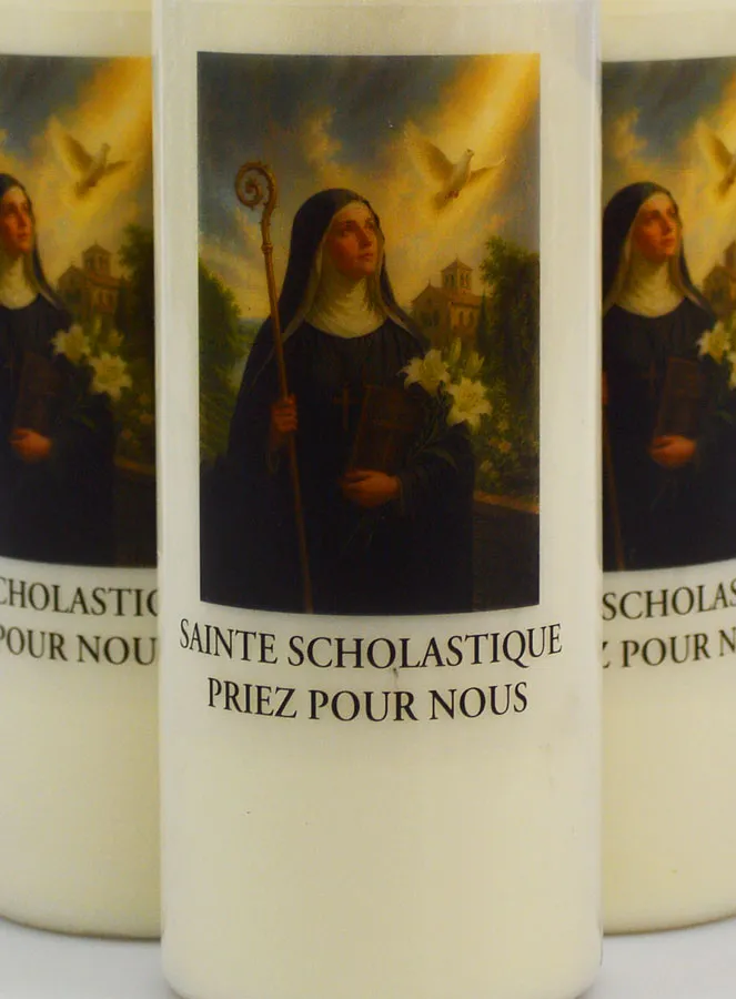 Set 20 Novenenkerzen zur Heiligen Scholastika (pic 3)
