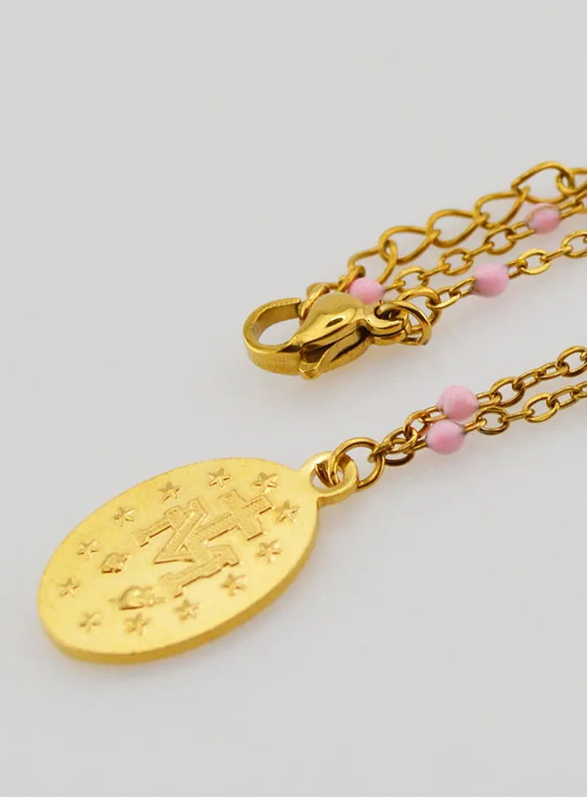 Perlenkette Wundertätige Medaille – Rosa (pic 3)