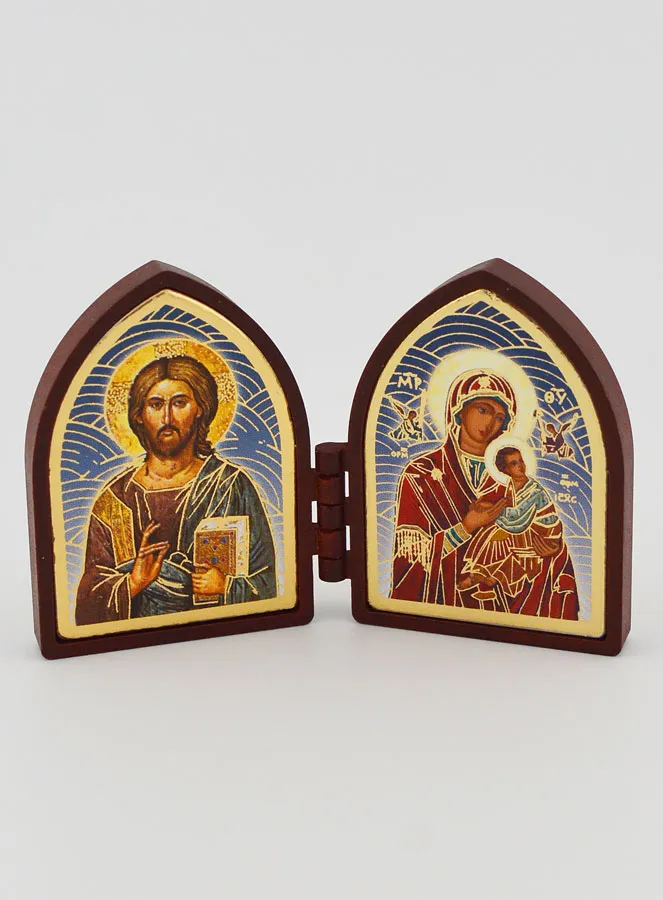 Kleine Diptychon Ikone – Jesus Christus und Maria (pic 1)