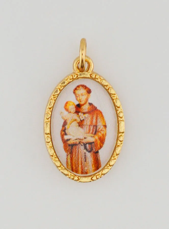 Medaille mit Gedrehtem Rand 25mm – Heiliger Antonius (pic 1)