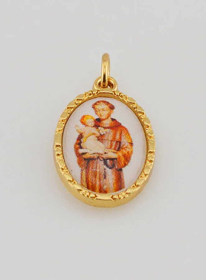 Medaille mit Gedrehtem Rand 25mm – Heiliger Antonius (pic 2)