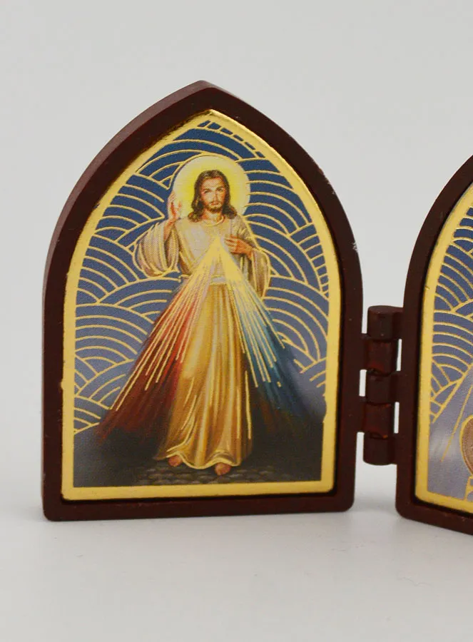 Diptychon Mini Ikone – Jesus und Wundertätige Madonna (pic 2)