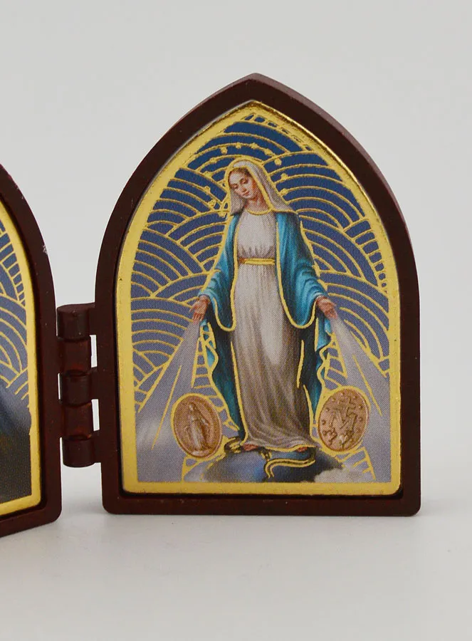 Diptychon Mini Ikone – Jesus und Wundertätige Madonna (pic 3)