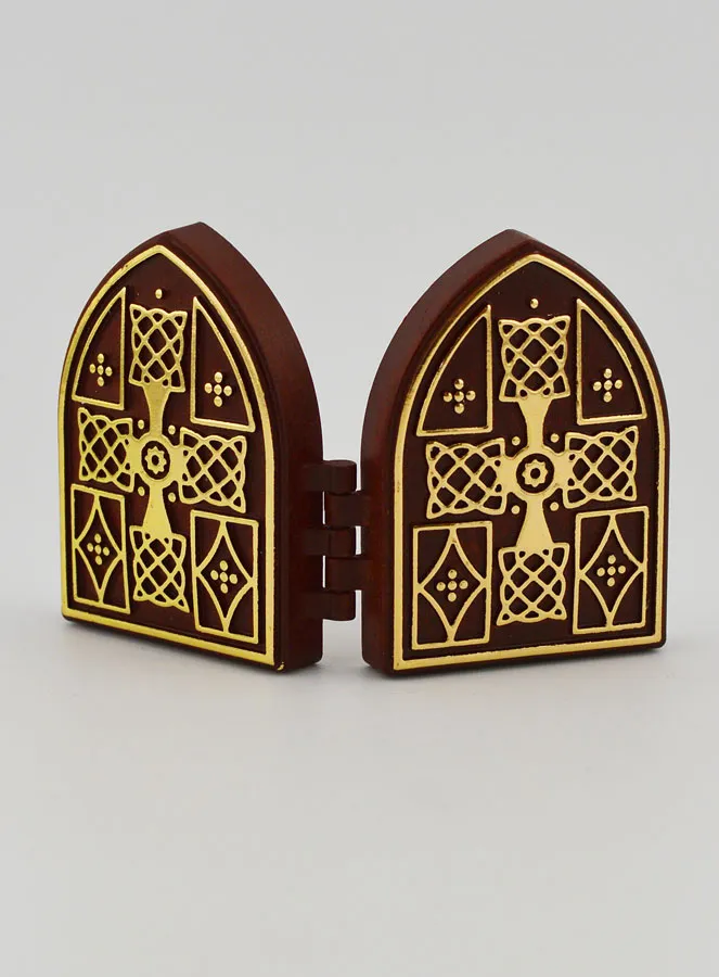 Diptychon Mini Ikone – Jesus und Wundertätige Madonna (pic 4)