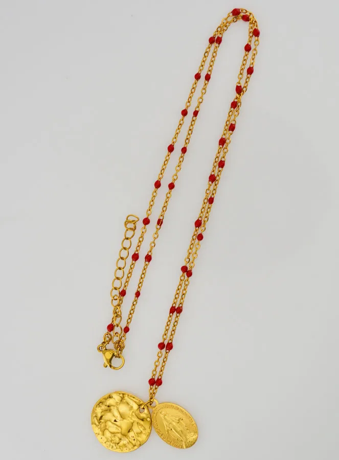 Religiöse Kette mit Perlen und Wundertätige Medaille (pic 2)