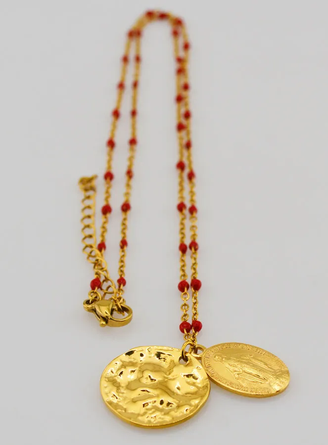 Religiöse Kette mit Perlen und Wundertätige Medaille (pic 3)