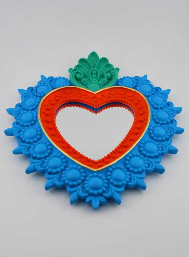 Bunter Ex Voto Wandspiegel – 24cm (pic 2)