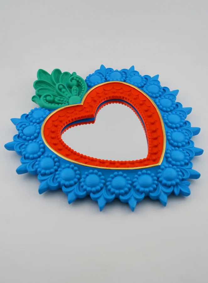 Bunter Ex Voto Wandspiegel – 24cm (pic 3)