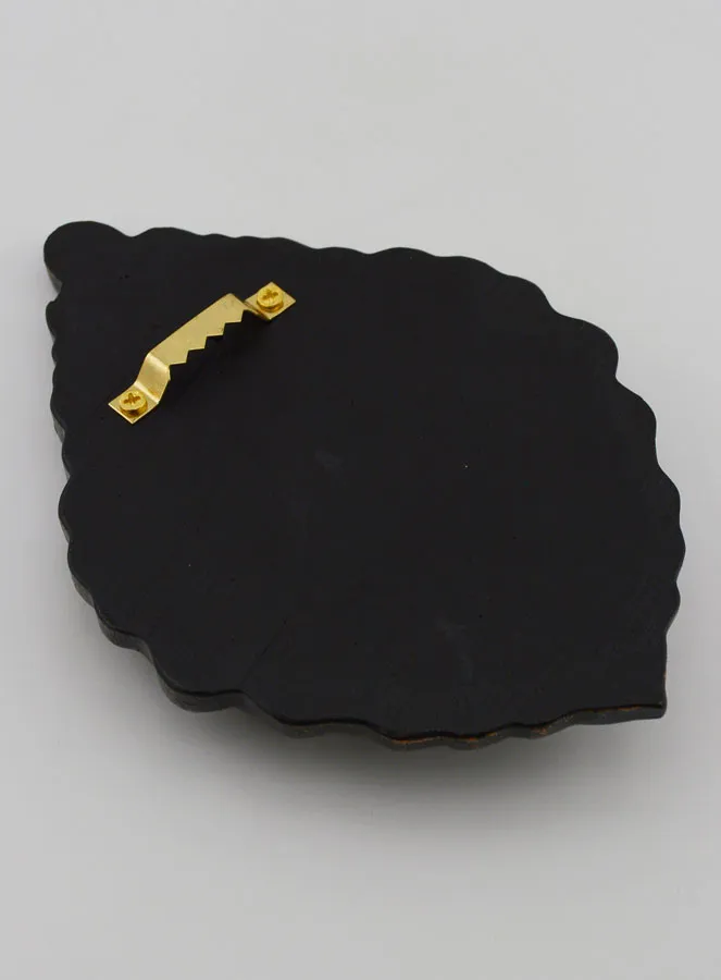Ex Voto Wanddekoration Schwarz und Bronze – 15cm (pic 4)
