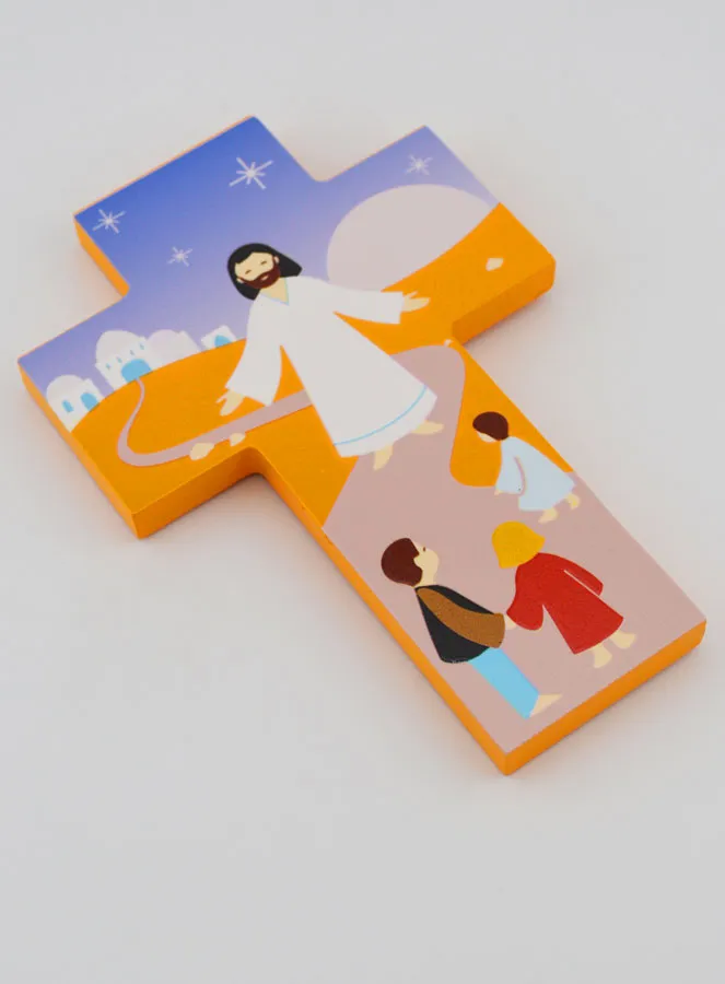 Holzkreuz für Kinder – Jesus und Kinder (pic 3)