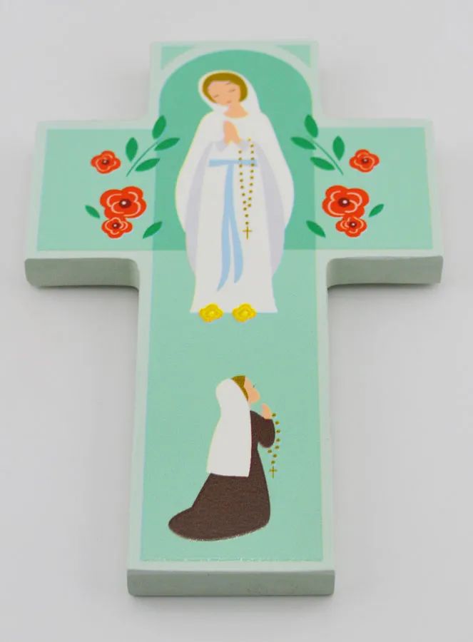 Kinderkreuz aus Holz – Madonna von Lourdes (pic 2)