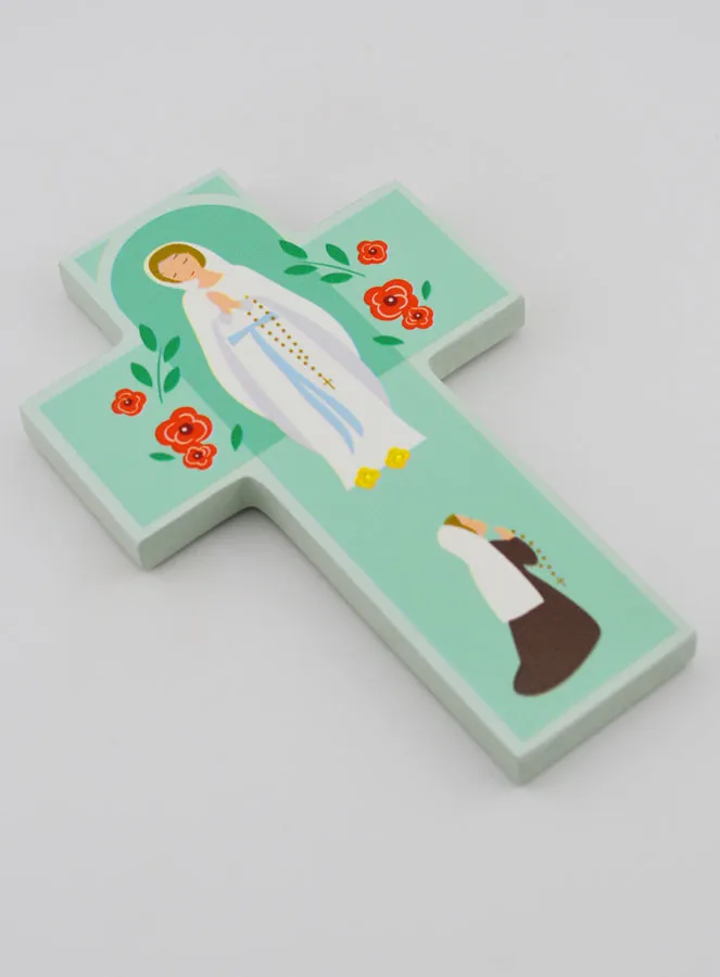 Kinderkreuz aus Holz – Madonna von Lourdes (pic 3)