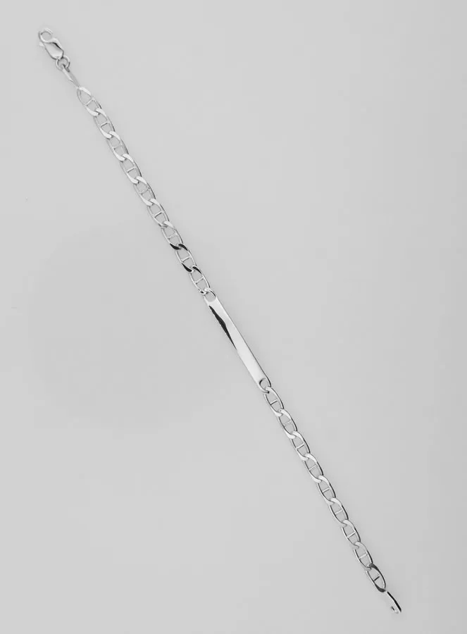 Taufarmband aus Rhodiniertem Silber – 18cm (pic 1)