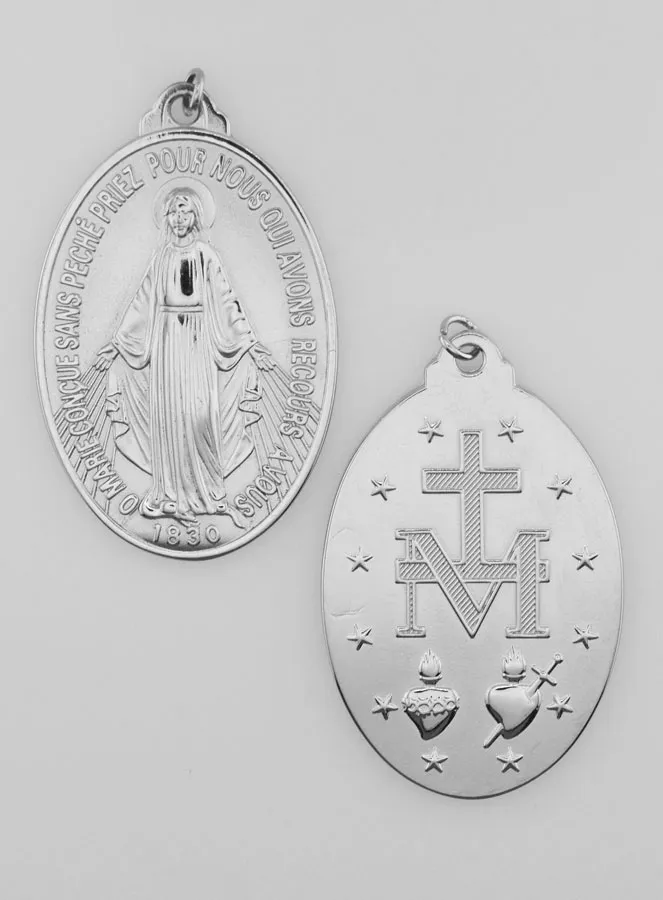 Silberfarbene Wundertätige Medaille – 28mm (pic 1)