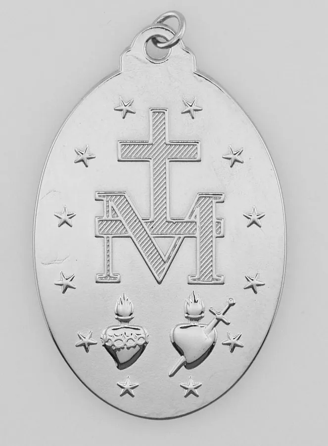 Silberfarbene Wundertätige Medaille – 28mm (pic 3)