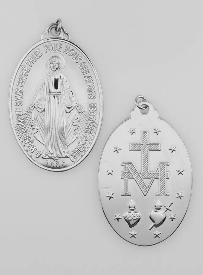 Silberfarbene Wunderbare Medaille – 33mm (pic 1)