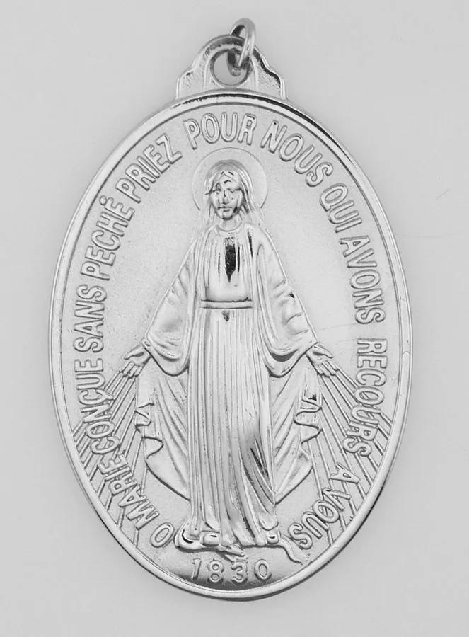 Silberfarbene Wunderbare Medaille – 33mm (pic 2)