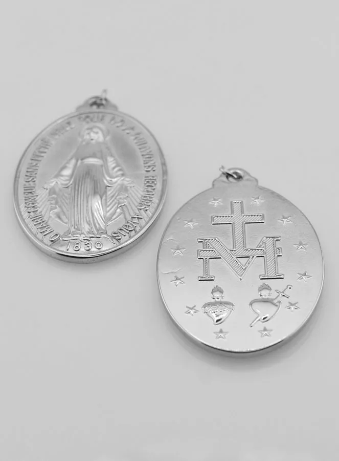 Silberfarbene Wunderbare Medaille – 33mm (pic 4)