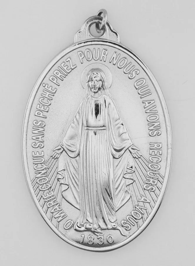 Silberfarbene Wunderbare Medaille – 40mm (pic 2)