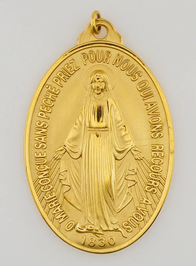 Wunderbare Medaille aus Goldfarbenem Edelstahl – 40 mm (pic 2)