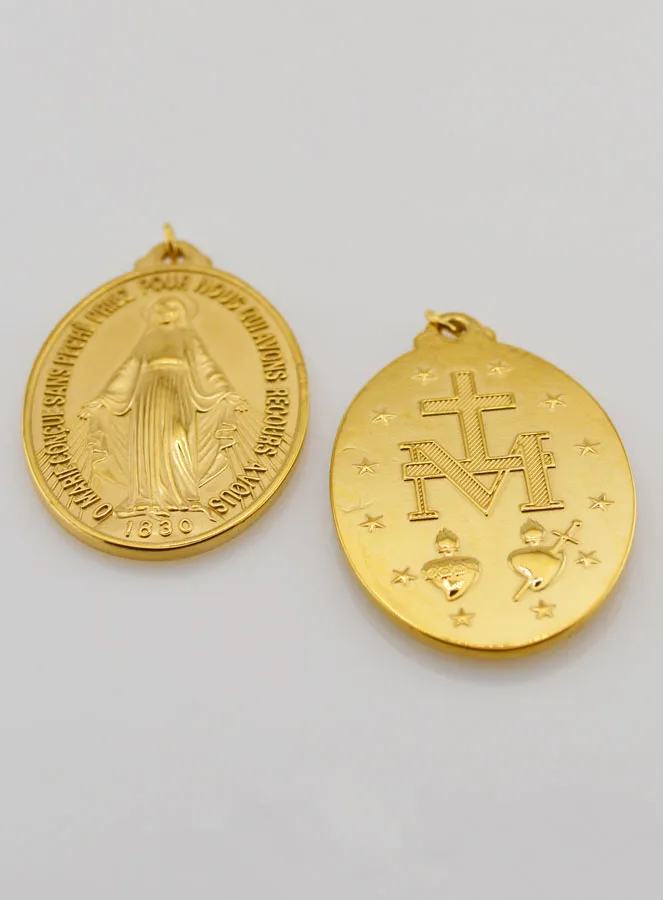 Wunderbare Medaille aus Goldfarbenem Edelstahl – 40 mm (pic 4)