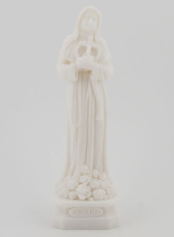 Figur der Heiligen Rita aus Alabaster – 12 cm (pic 1)