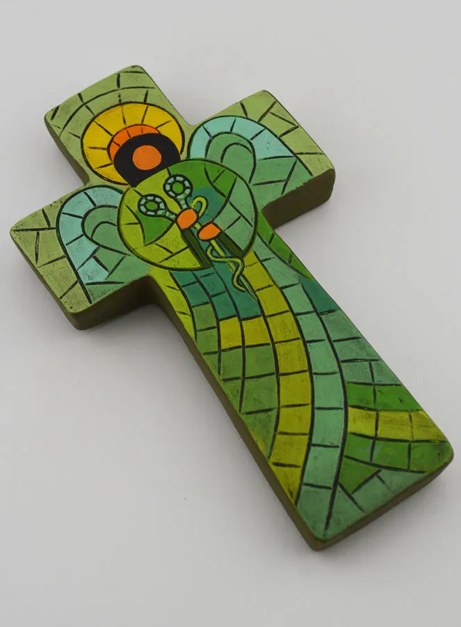 Keramikkreuz Engel der Heilung – 15cm (pic 3)