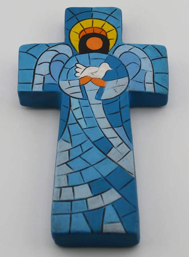 Keramik Kreuz Friedensengel – 15cm (pic 2)