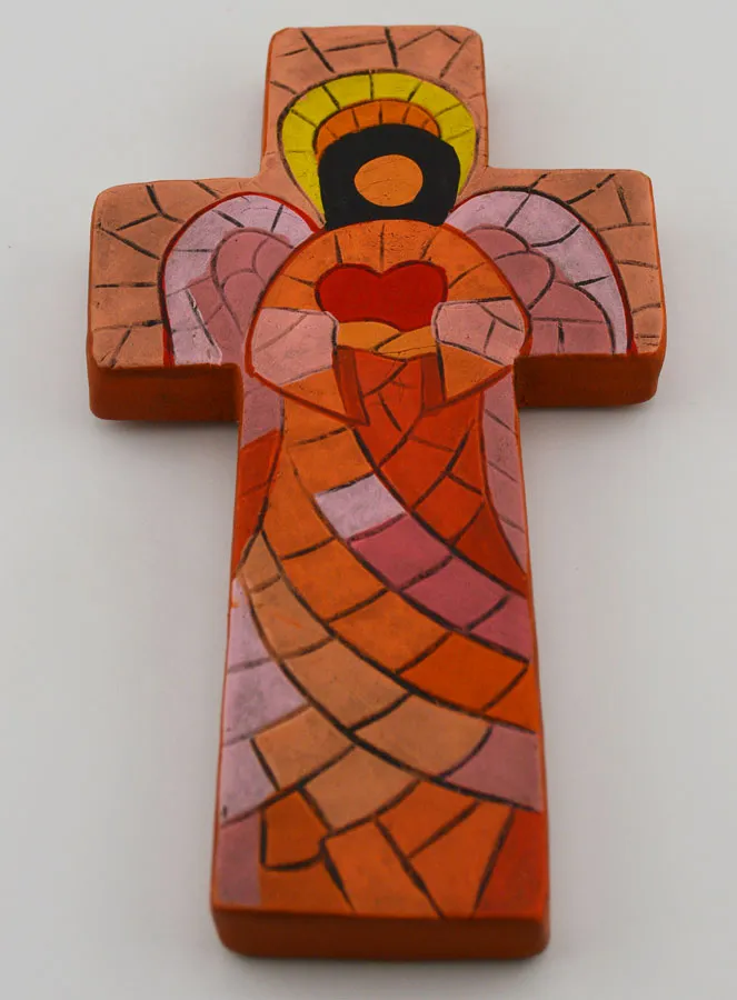 Keramikkreuz Engel der Liebe – 15cm (pic 2)