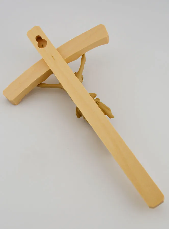 Kruzifix aus Naturbelassener Geschwungener Linde – 22cm (pic 4)