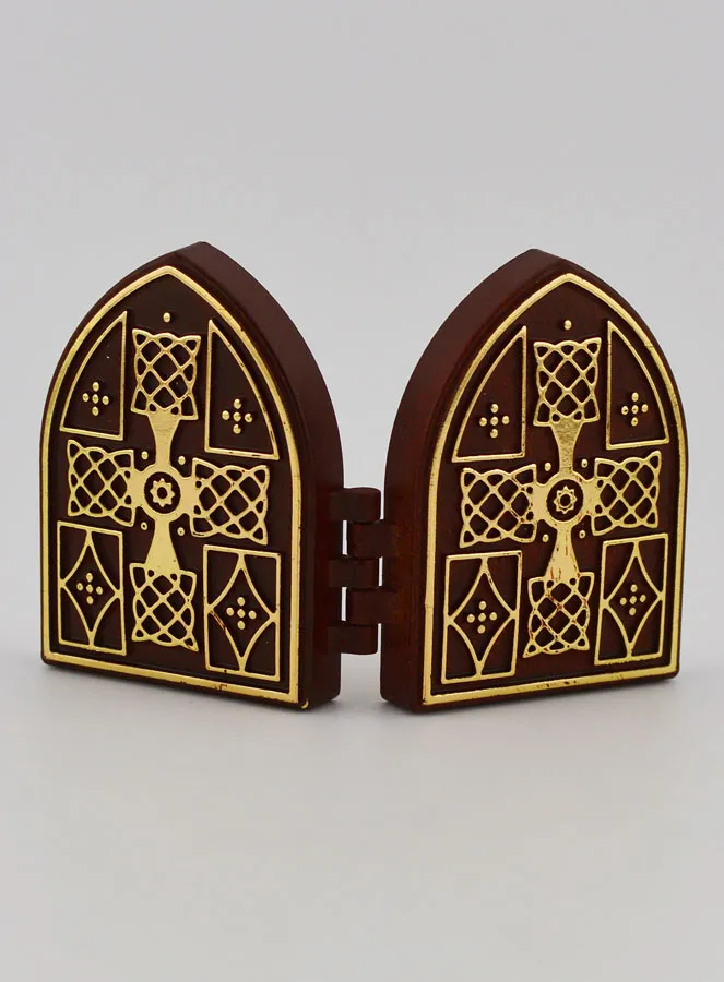 Kleine Diptychon Ikone – Christus Pantokrator und Gottesmutter von Wladimir (pic 4)