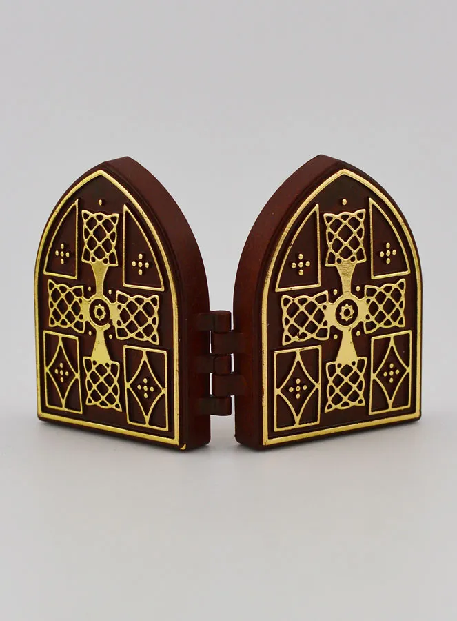 Mini Diptychon Ikone – Christus Pantokrator und Heilige Familie (pic 4)