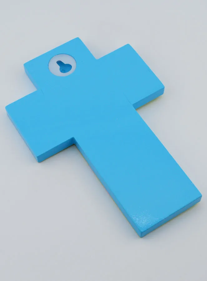 Kinderkreuz aus Holz – Priester und Taube (pic 4)