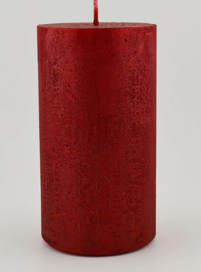 Moderne Weihnachtskerze – Karmin Rot (pic 1)