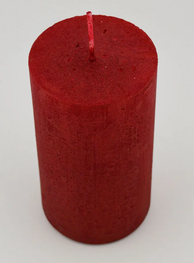 Moderne Weihnachtskerze – Karmin Rot (pic 2)