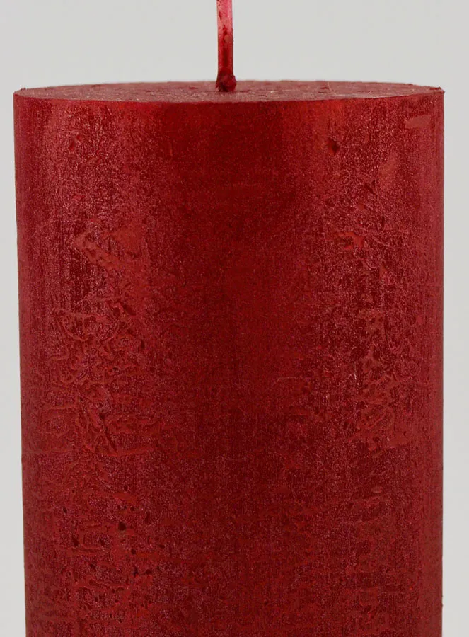 Moderne Weihnachtskerze – Karmin Rot (pic 4)