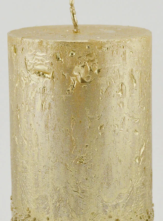 Weihnachtskerze mit Relief – Champagner (pic 3)