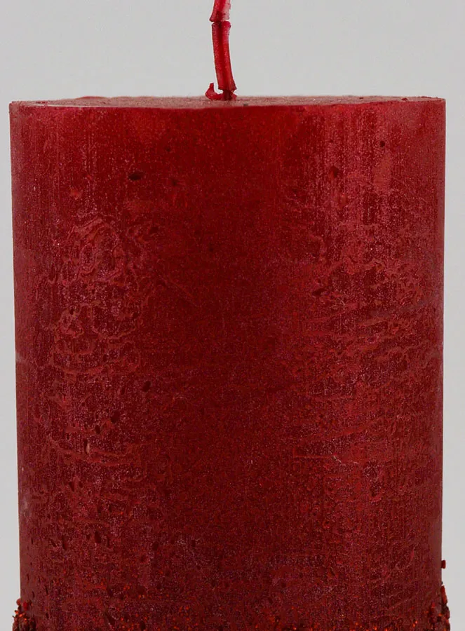 Dekorationskerze mit Relief – Rot (pic 3)