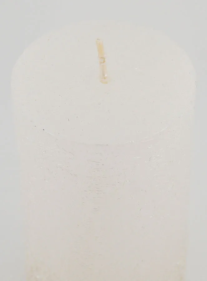 Dekokerze mit Relief – Perlweiß (pic 4)