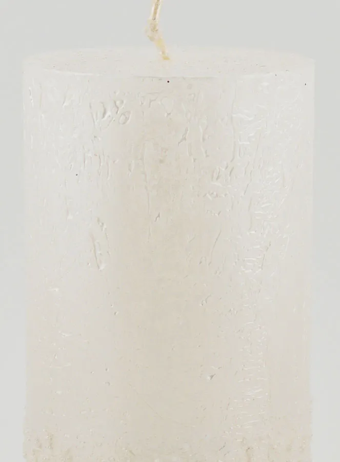 Weihnachtskerze mit Relief – Perlweiß (pic 3)