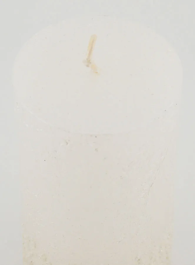 Weihnachtskerze mit Relief – Perlweiß (pic 4)
