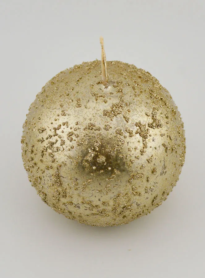 Dekokerze Glitzernde Kugel – Champagner (pic 2)