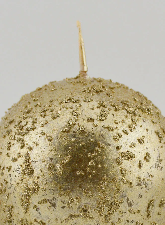 Dekokerze Glitzernde Kugel – Champagner (pic 3)