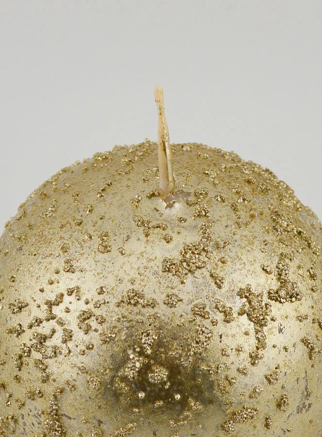 Dekokerze Glitzernde Kugel – Champagner (pic 4)