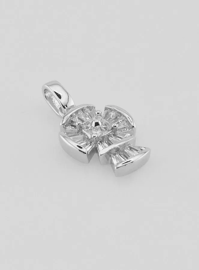 Silber Anhänger mit Gotischem Kreuz – 16mm (pic 3)