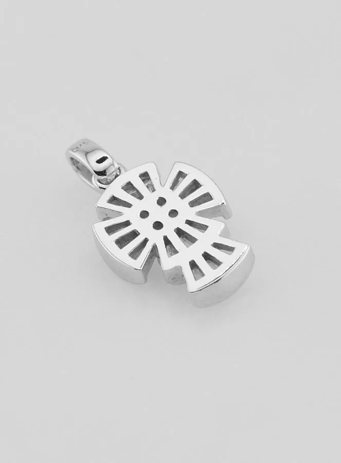 Silber Anhänger mit Gotischem Kreuz – 16mm (pic 4)